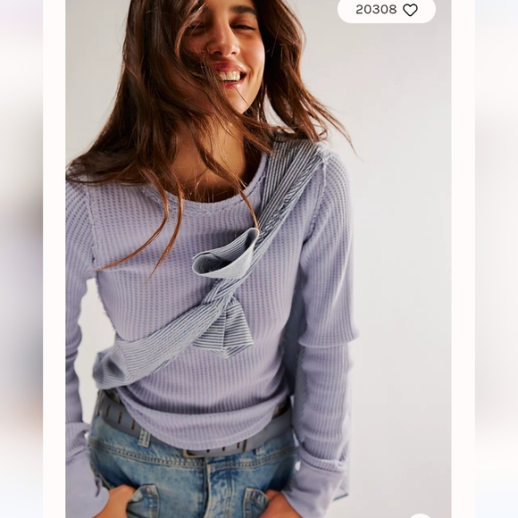 We The Free Roll With It Thermal - Icelandic Blue - Women’s Large - NWT - Picture 3 of 8